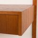 Danish vintage teak wall unit with a desk, 1960s
