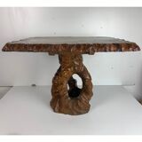 Biomorphic brutalist organic side table, Dutch 1960s