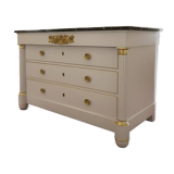 Empire style chest of drawers, painted, 19th century