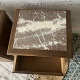 Pair of art deco style bedside tables