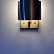 Pair of vintage adjustable wall lights, brass, SCE France 1970