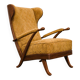 Karl Nothhelfer cherry wood wing lounge chair for Schörle & Gölz-1950s