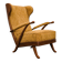 Karl Nothhelfer cherry wood wing lounge chair for Schörle & Gölz-1950s