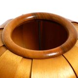 Very rare Mid Century Modern birch bentwood lamella tripod Table Lamp