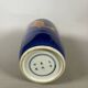China, 19th century porcelain vase with a carp design on a blue background