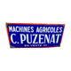 Plaque émaillée Puzenat.