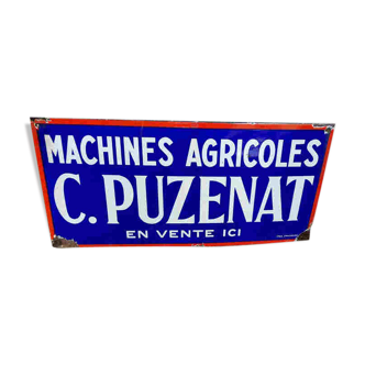 Plaque émaillée Puzenat.