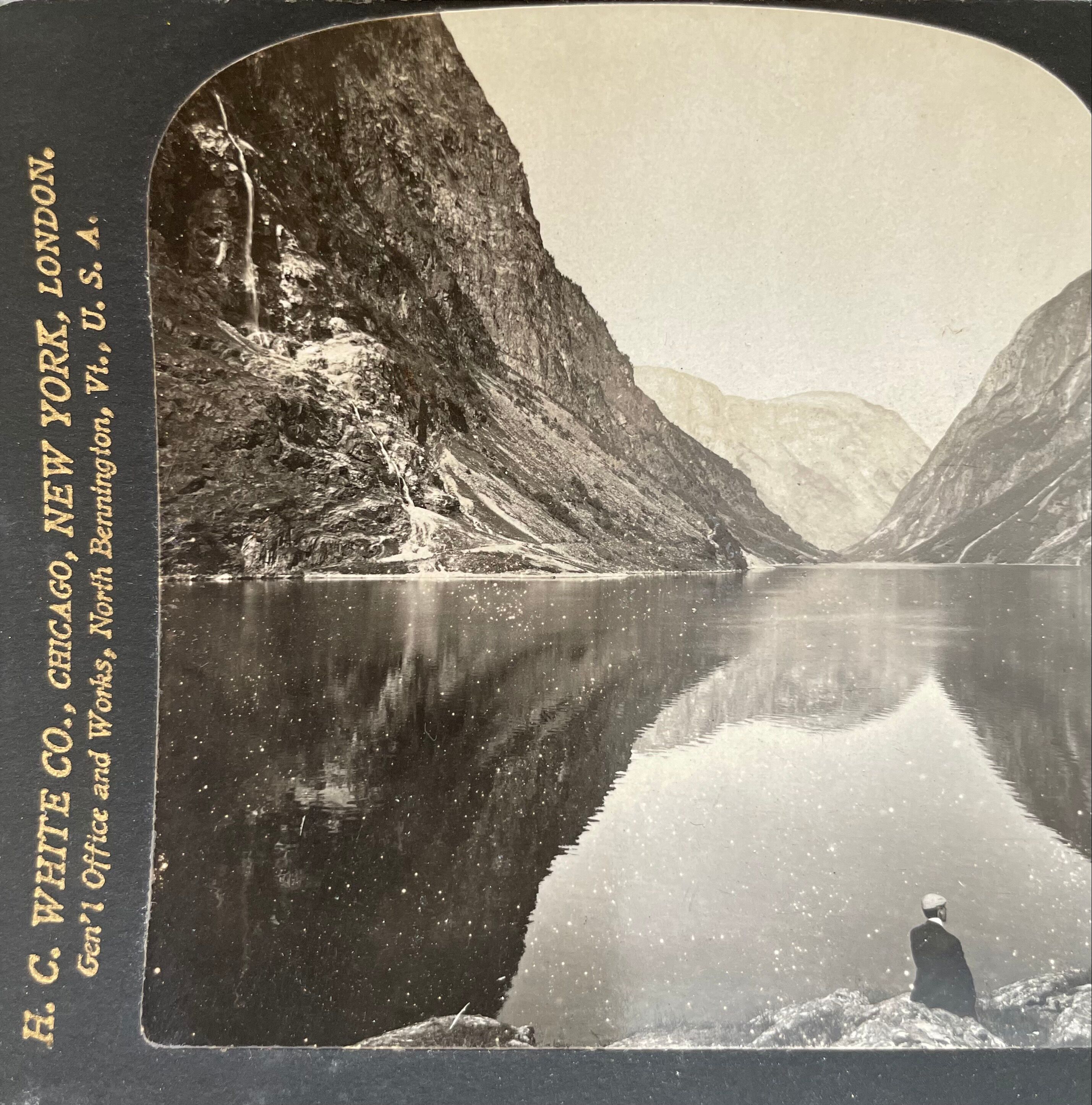 Photographie ancienne stereo, stereograph, luxe albumine 1903 Norvège