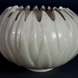 Charolles art-deco cracked ceramic picnic vase