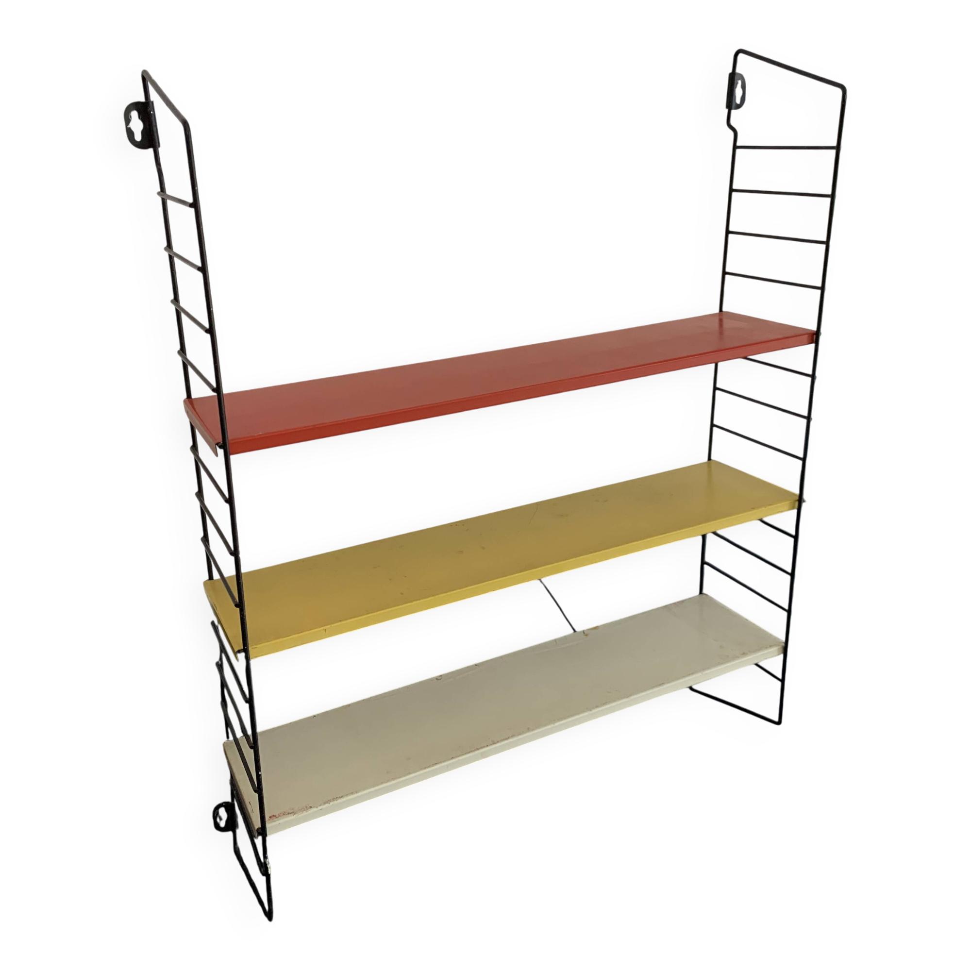 Etagère vintage 1950 Tomado bookshelves pocket D.Dekker - 61 x 48 cm