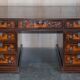 Bureau à caissons jumelés double face avec marqueterie hollandaise antique