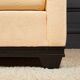 Pair of Art Deco First Time armchairs 1930 cream fabric on wooden structure