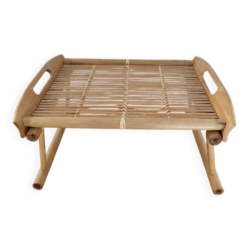Folding bed tray