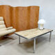 Table basse en marbre vintage 'style Bauhaus'