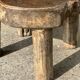 Mini low stool in upcycled old Asian teak H15 D24