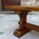 Pair of oak monastic community benches, France, early 20th century