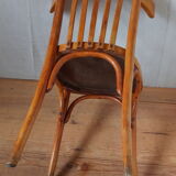 1930 curved wooden bistro chair