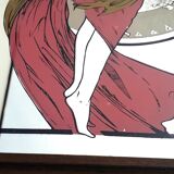 Mirror illustrated by Alphonse Mucha 1960 70 26x34cm