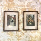 Pair of etchings by William Adolphe Lambrecht (1876-1940)