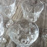 6 red wine glasses 13.5 in crystal auteuil series