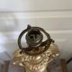 Antique Large Cassolette Lamp Empire Greek Roman Gilded Wood 19th Century 60