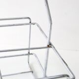 Chrome metal bottle holder, 1970