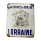 Plaque émaillée « machines à traire «
