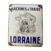 Enamelled plate "milking machines "