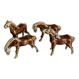 Glazed ceramic horses