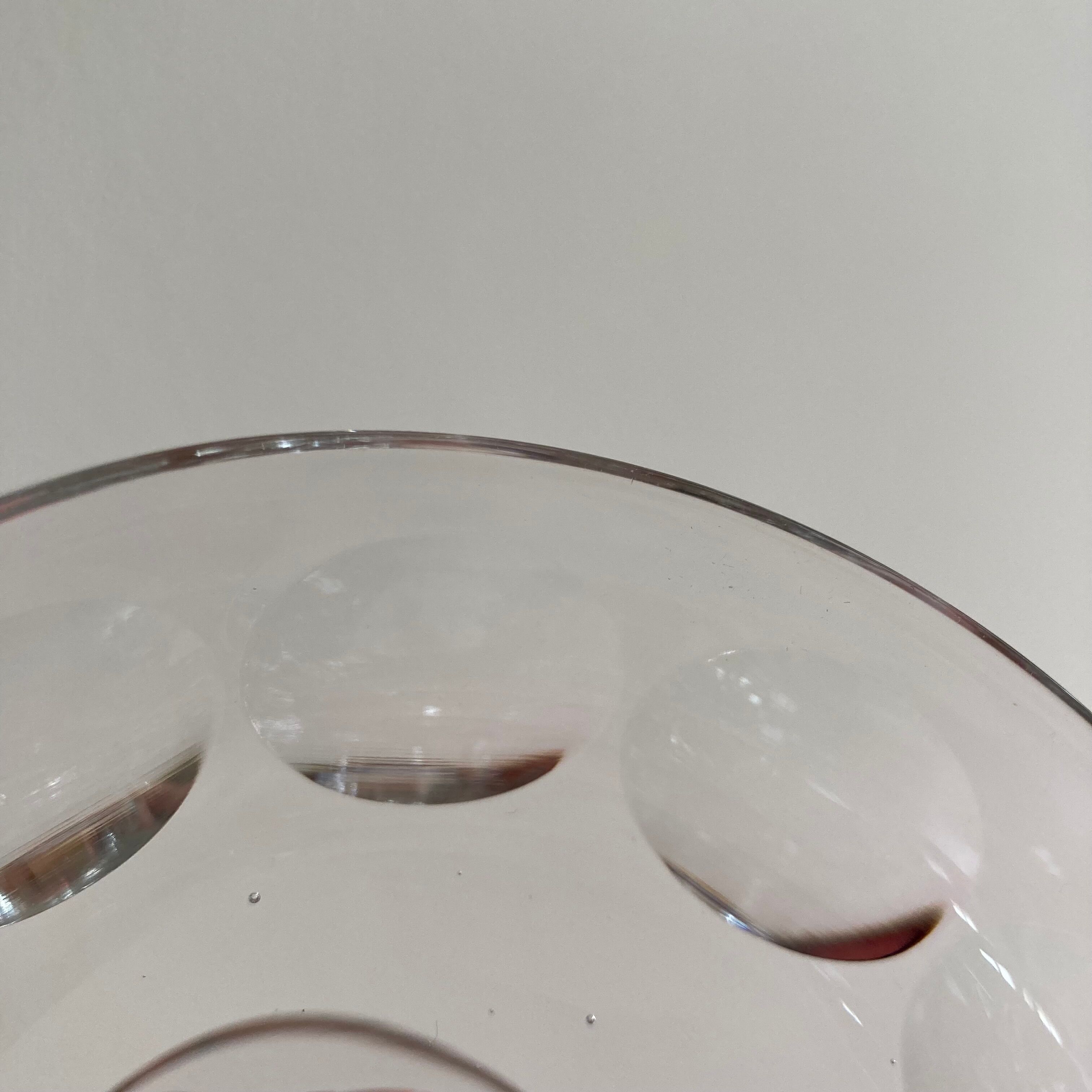 4 cut crystal champagne glasses