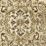 Tapis turc vintage vert clair et crème, 162 x 259 cm