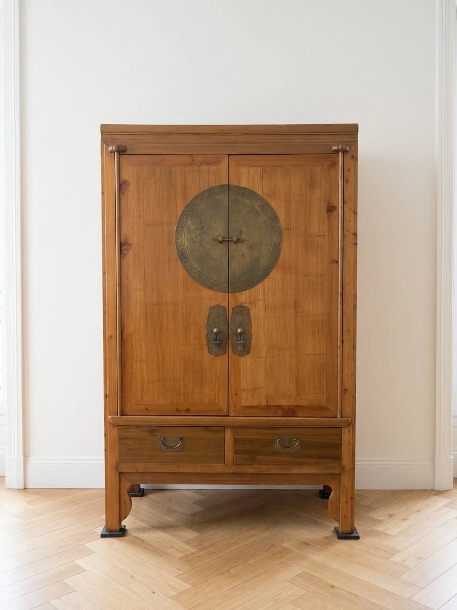 Armoire chinoise style traditionnel en bois