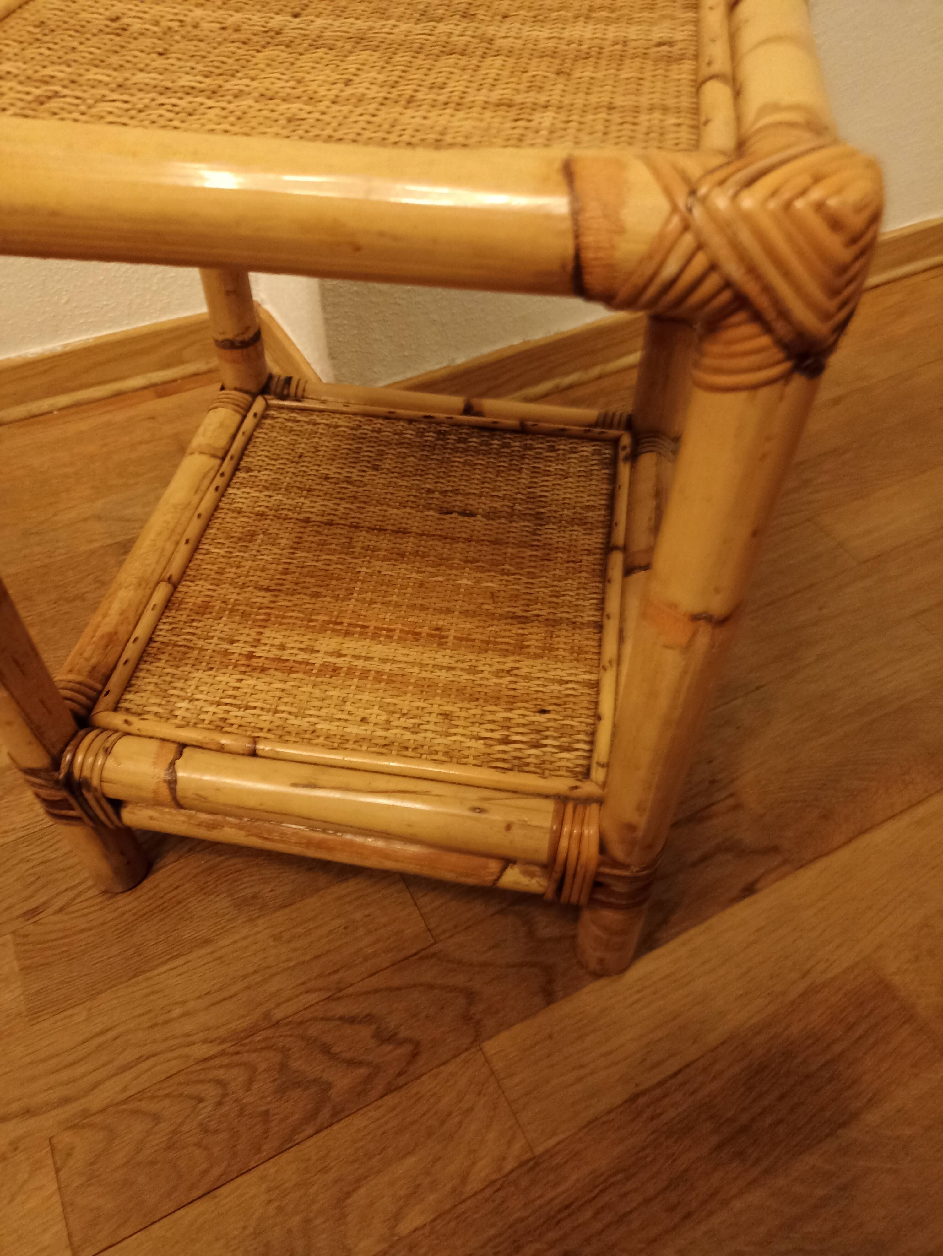 End sofa bamboo cannage