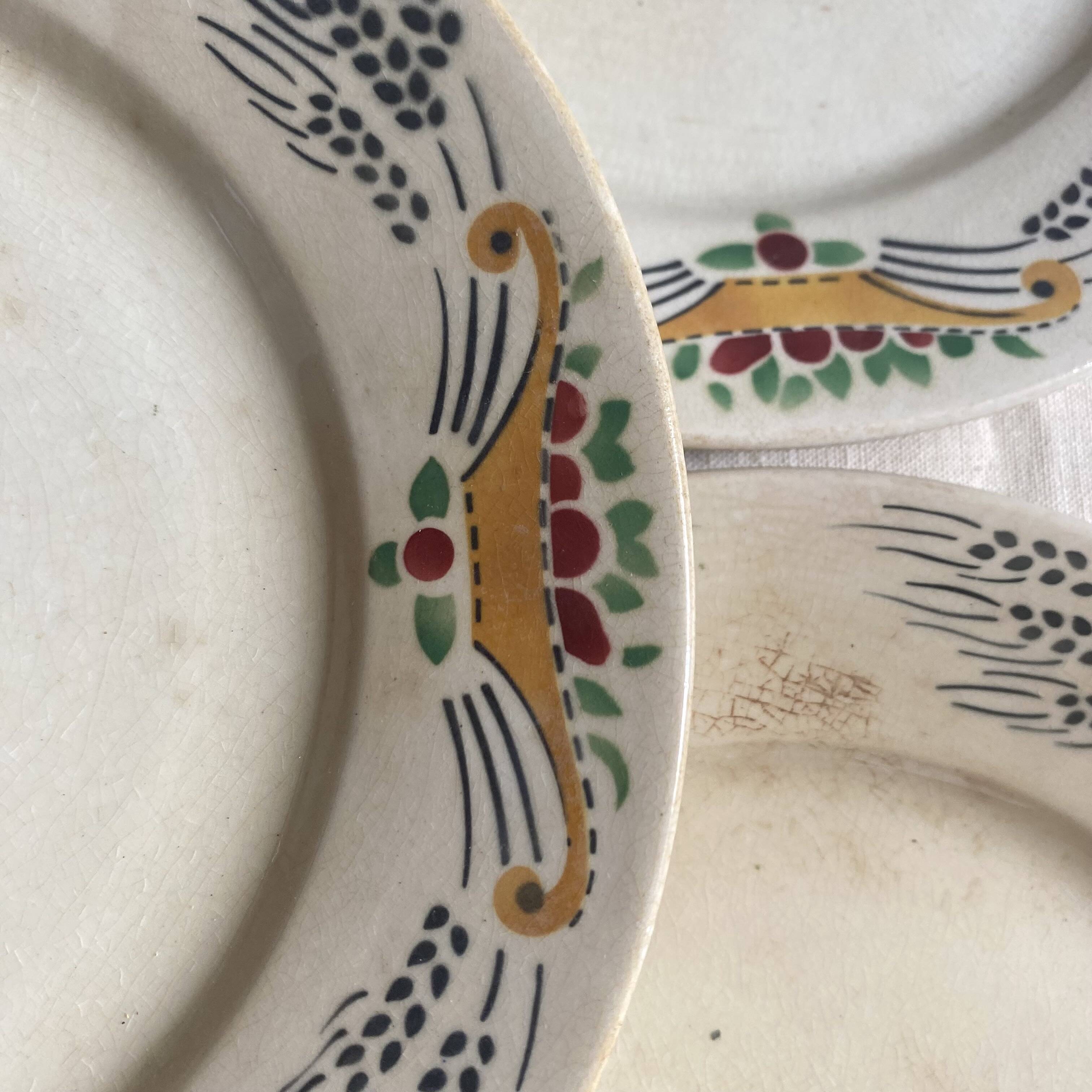 Antique plates from the early 20th century