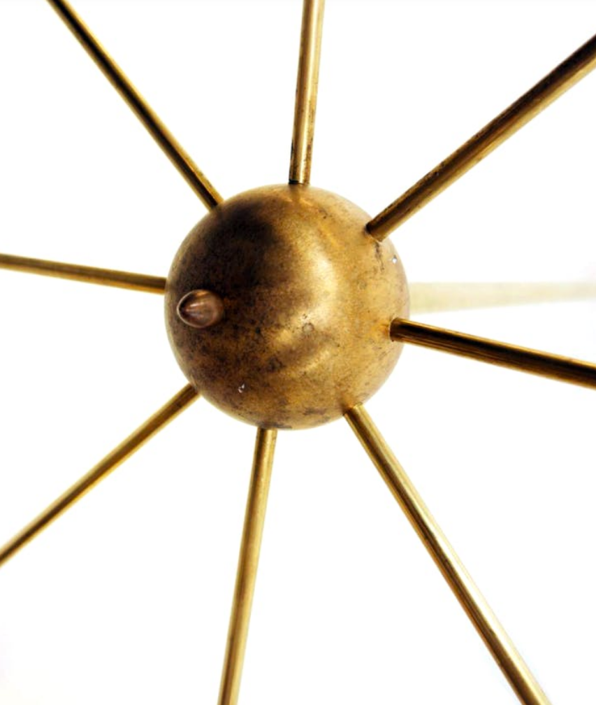 Chandelier in the style of the Italian creations of the 50s