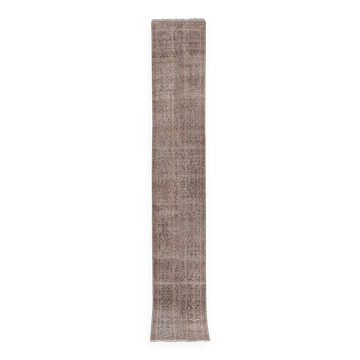 Tapis vintage turc de oushak tissé à la main 55x373 cm