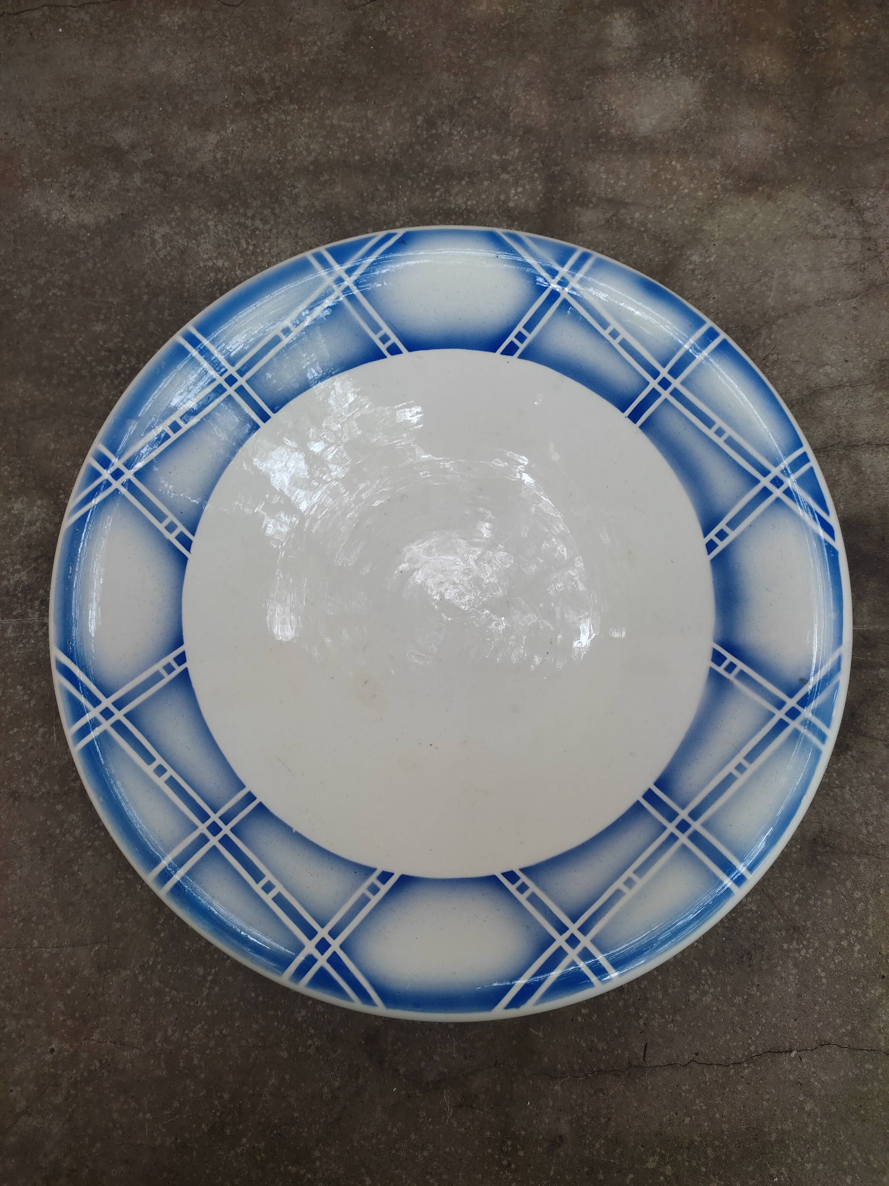 Semi hollow earthenware dish by Digoin