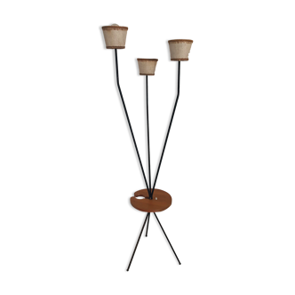 Lampadaire vintage tripode 1950