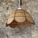 Paire de suspensions en rotin circa1970