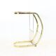 Table d'appoint en laiton et verre, Italie, 1970
