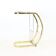 Table d'appoint en laiton et verre, Italie, 1970