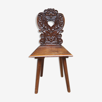 Chaise alsacienne XIXème siècle