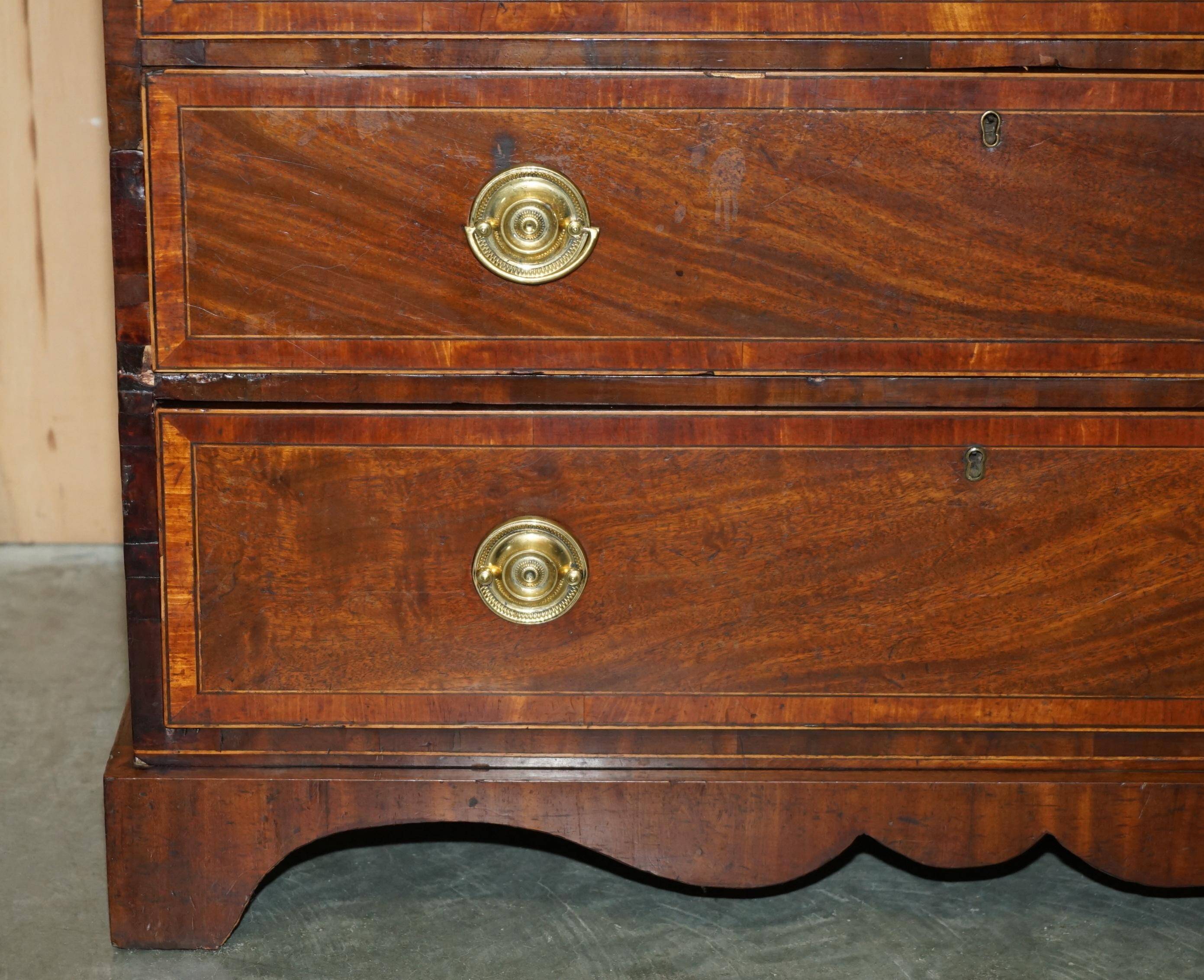 George III Georgian commode attributed to Gillows of Lancaster