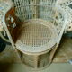 Emmanuelle armchair in rattan of the 1970s
