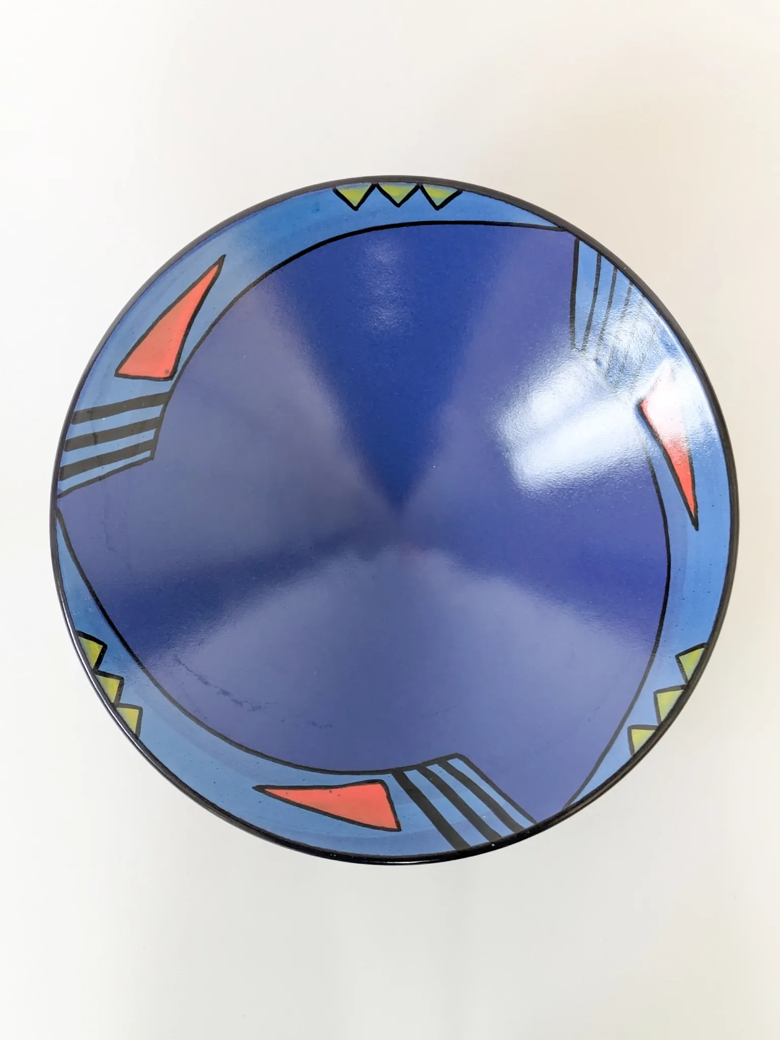 Fruit Bowl KMK Kupfermühle Indigo Series, Memphis Style 1980s