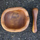 Rustic olive wood mortar