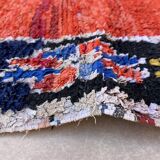Moroccan carpet boucherouite colored - 139 x 207 cm
