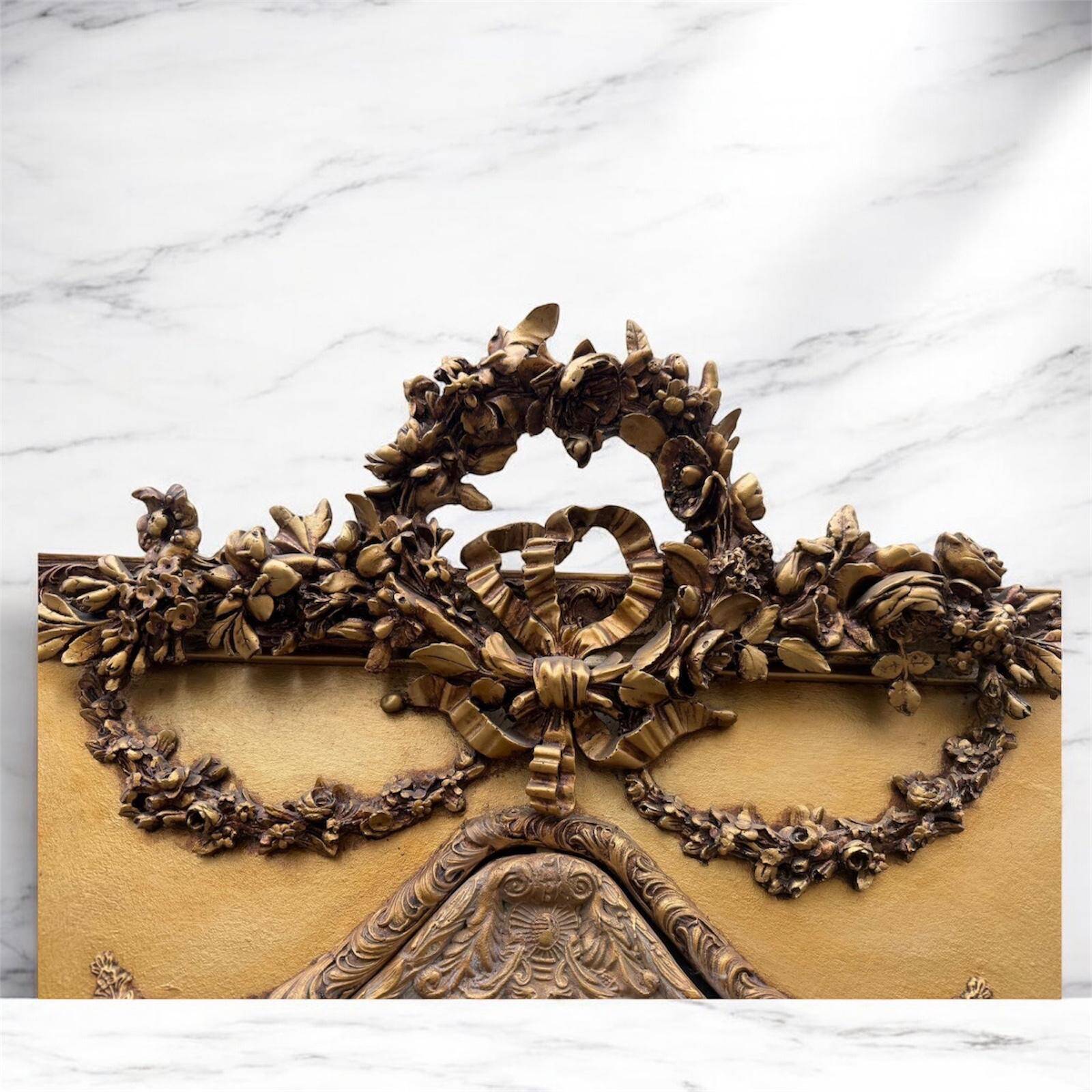 Large mirror with a boat painting