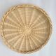 Round rattan tray