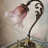 art nouveau bronze lamp